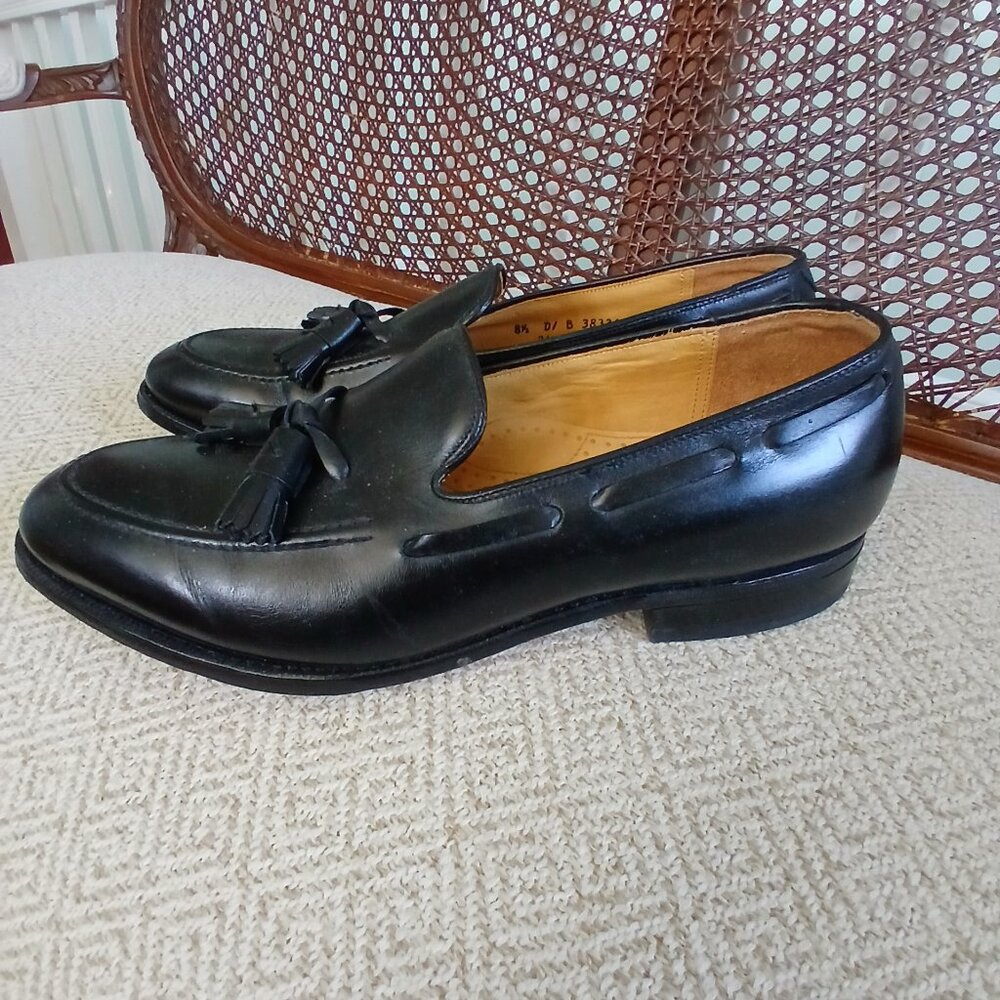JOHNSTON  MURPHY MENS DRESS SHOES 8.5 US BLACK